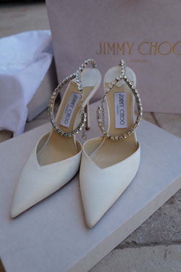 Jimmy Choo Crystal Bridal Heels