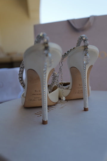 Jimmy Choo Crystal Bridal Heels