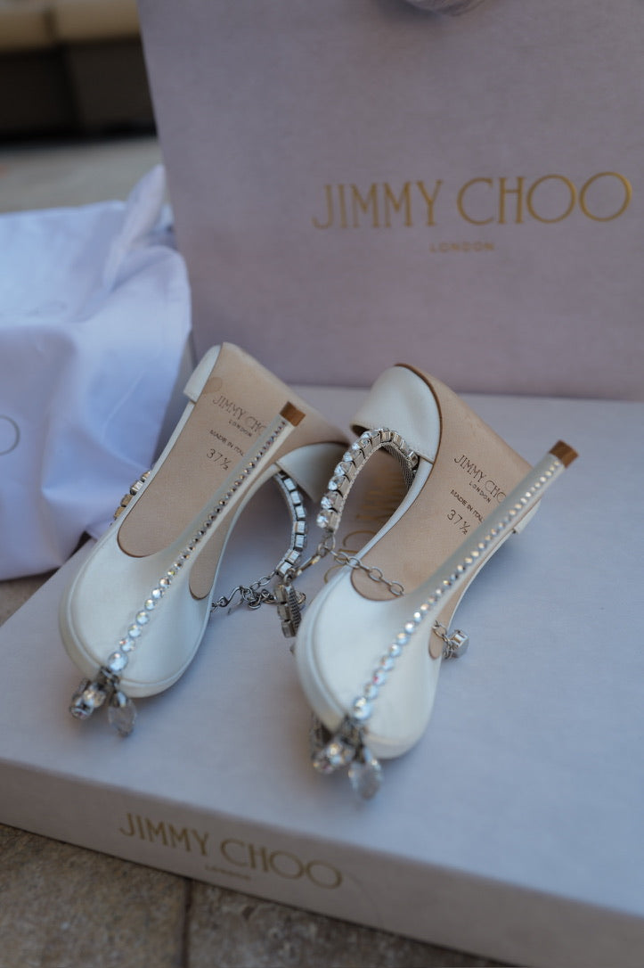 Jimmy Choo Crystal Bridal Heels
