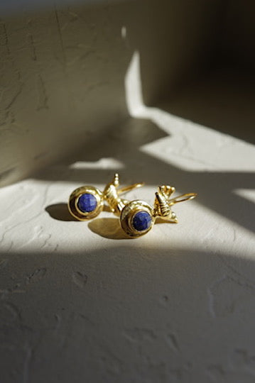 Aurelia Lapis Bird Earrings