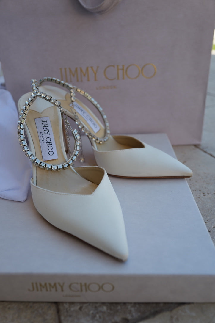 Jimmy Choo Crystal Bridal Heels