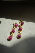 Aurelia Ruby Drop Earrings