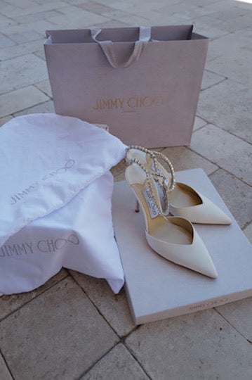 Jimmy Choo Crystal Bridal Heels