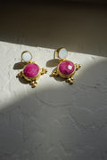 Aurelia Ruby & Mother of Pearl Earrings
