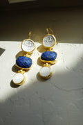 Aurelia Coin Lapis Earrings