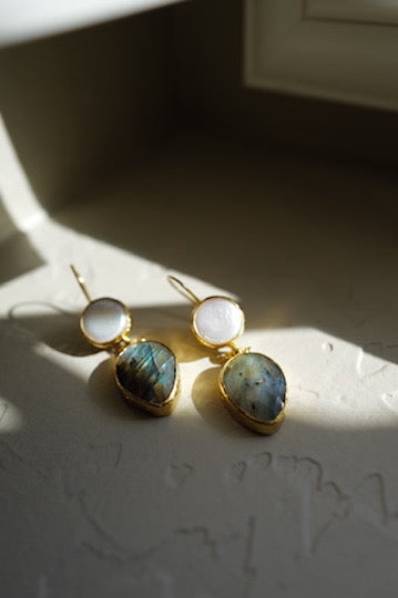 Moonlit Tide Labradorite Earrings