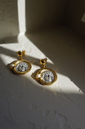 Oracle Coin Pearl Earrings