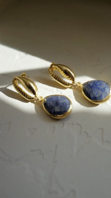 Tide Relic Lapis Earrings