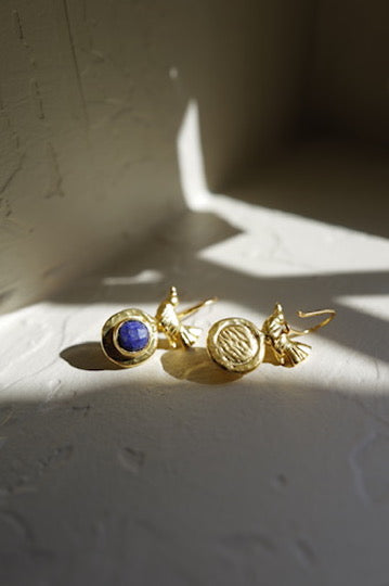 Aurelia Lapis Bird Earrings