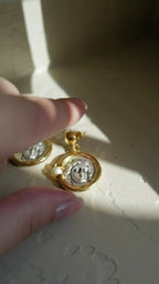 Oracle Coin Pearl Earrings