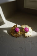 Solaris Ruby Statement Earrings