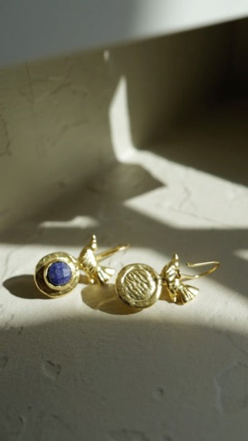 Aurelia Lapis Bird Earrings