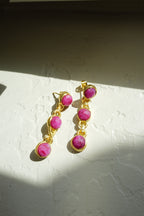 Aurelia Ruby Drop Earrings