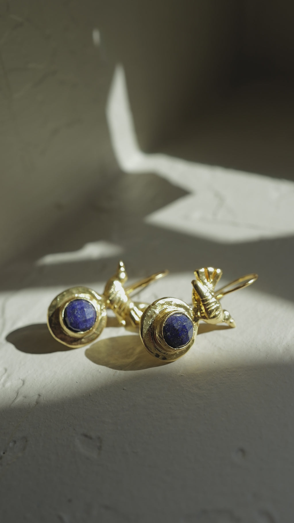 Aurelia Lapis Bird Earrings