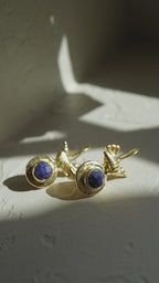 Aurelia Lapis Bird Earrings