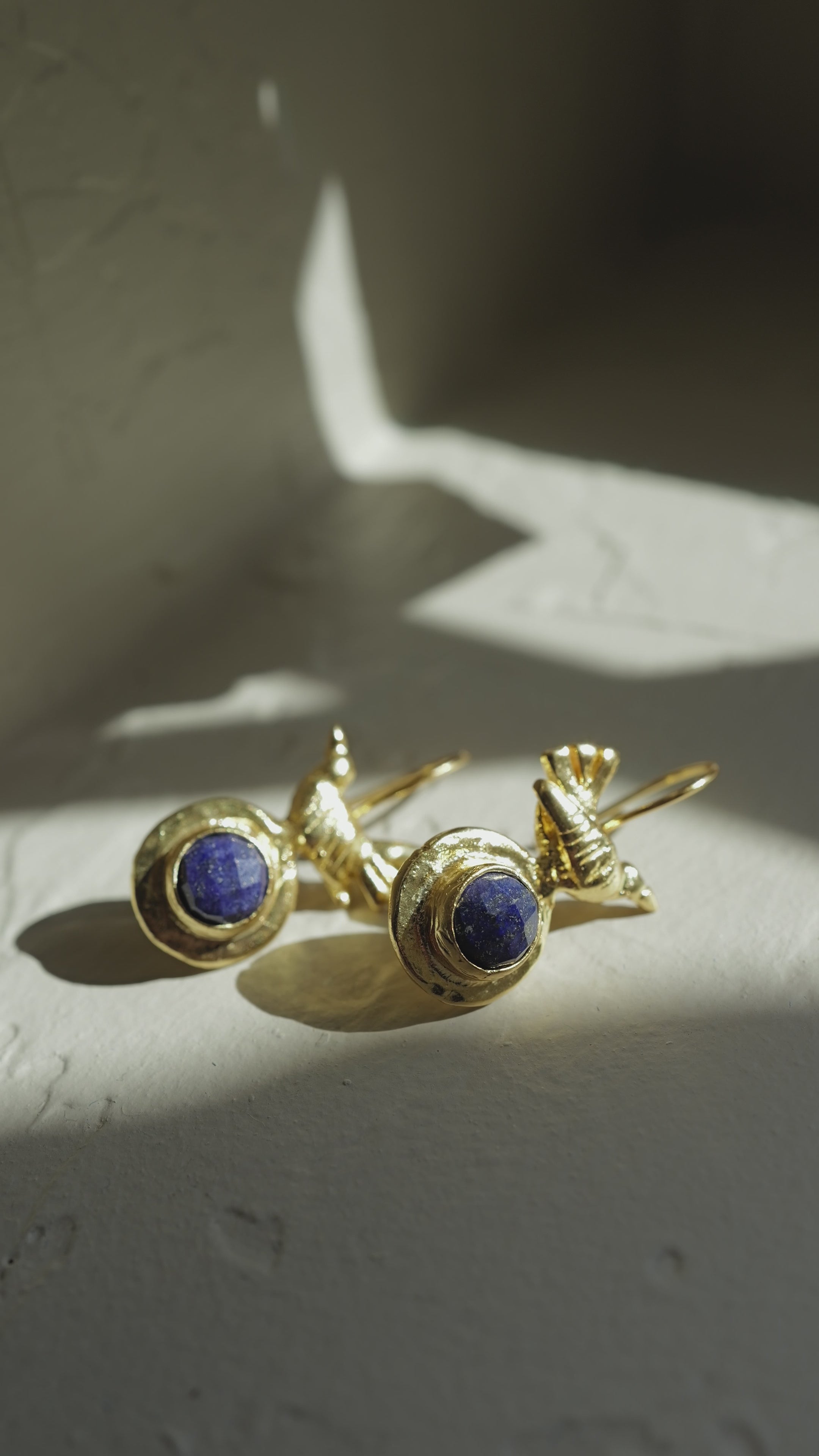 Aurelia Lapis Bird Earrings